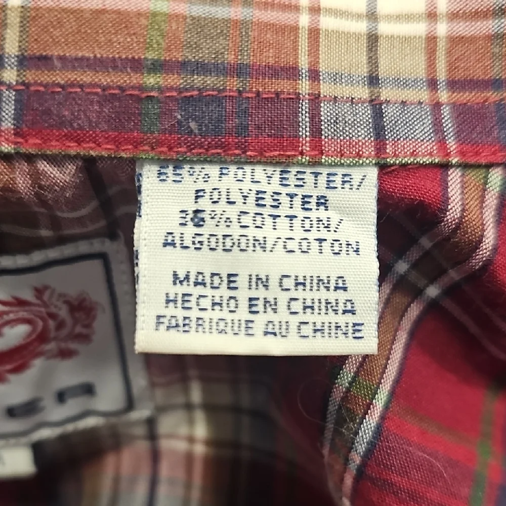 Roper Women's Long Sleeve Wine/Burgundy/Maroon Plaid Western Shirt, Pearl Snaps - Picture 7 of 9